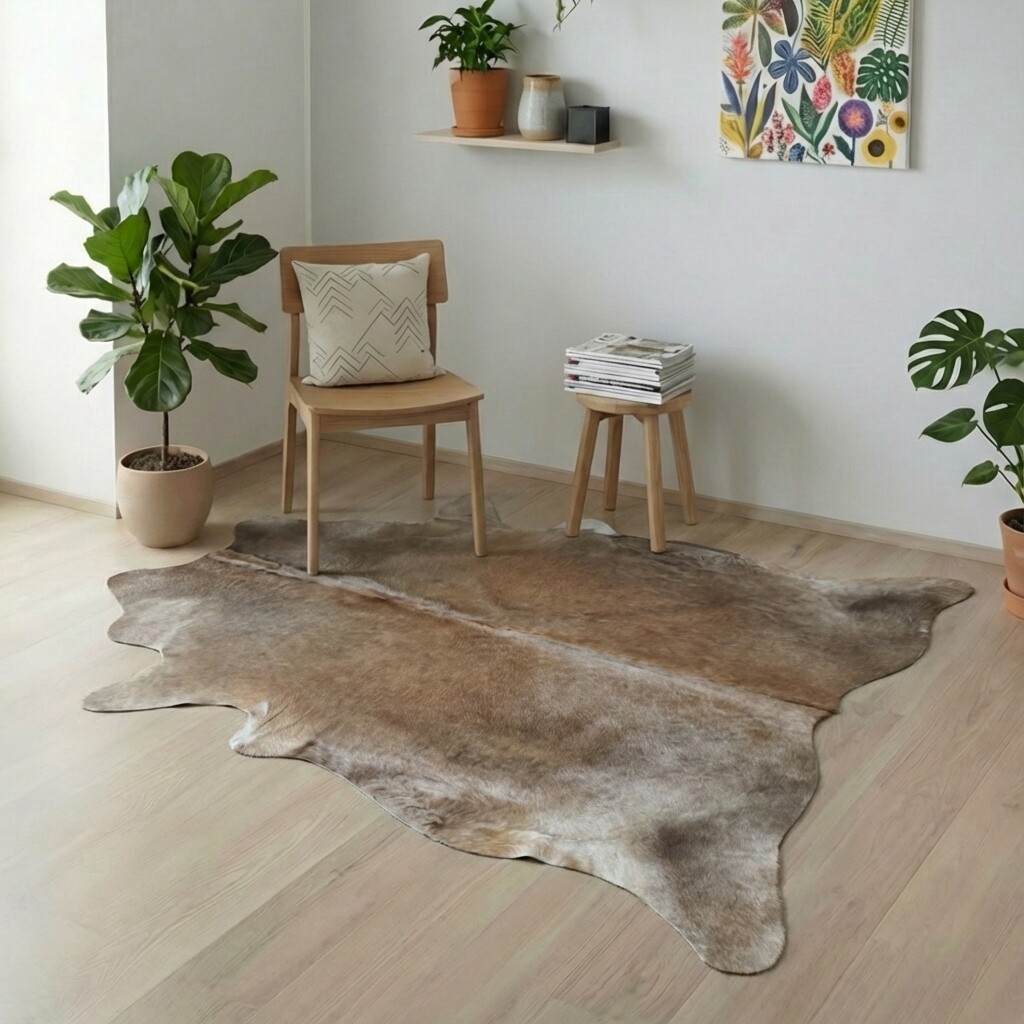 Kuhfellteppich 213x176 cm