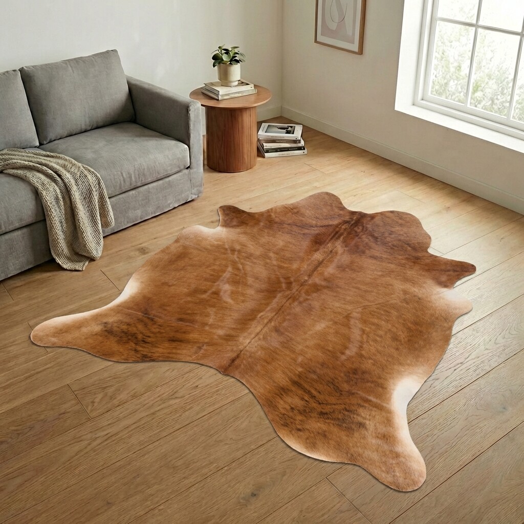 Kuhfell-Teppich 230x226 cm